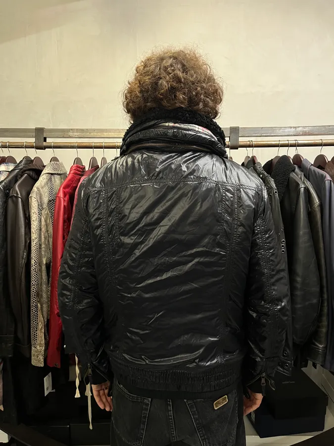 FW2008 Dolce & Gabbana Utility Puffer Black Jacket - Image 3