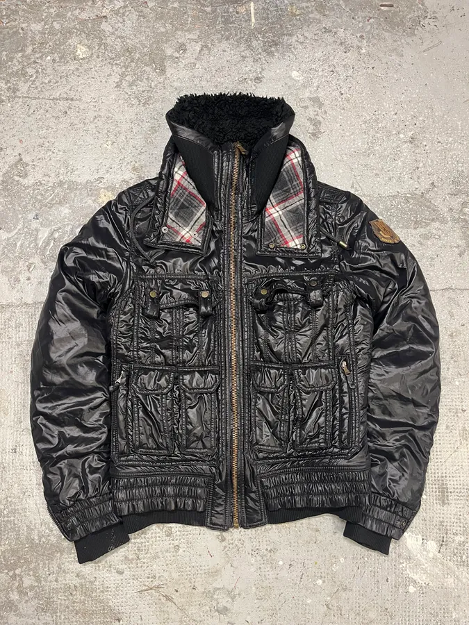 FW2008 Dolce & Gabbana Utility Puffer Black Jacket