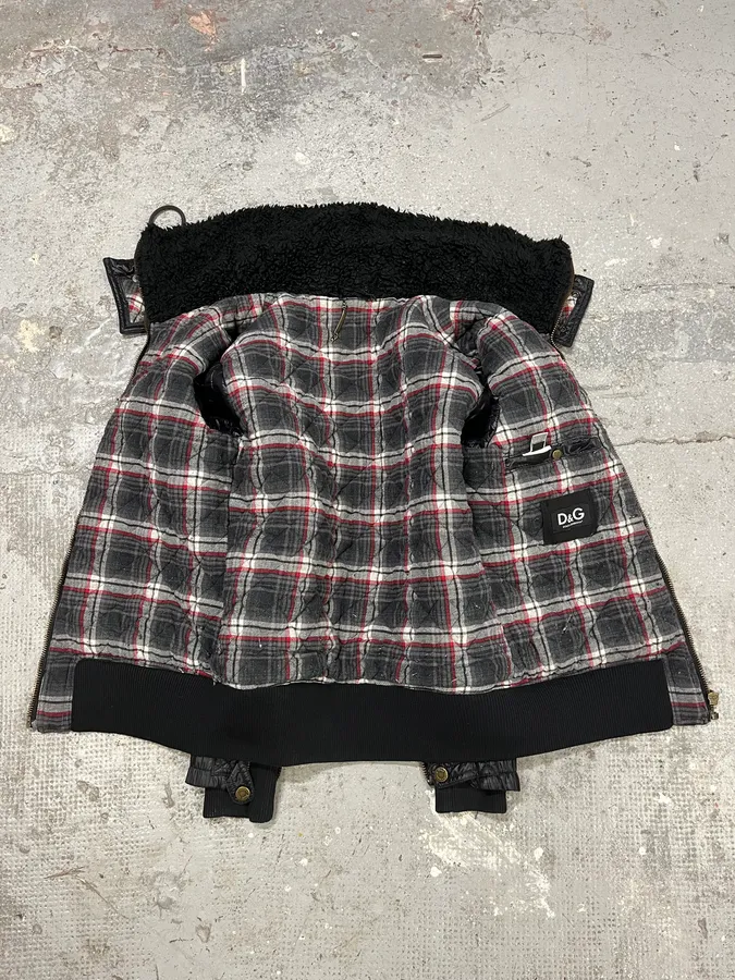 FW2008 Dolce & Gabbana Utility Puffer Black Jacket - Image 12