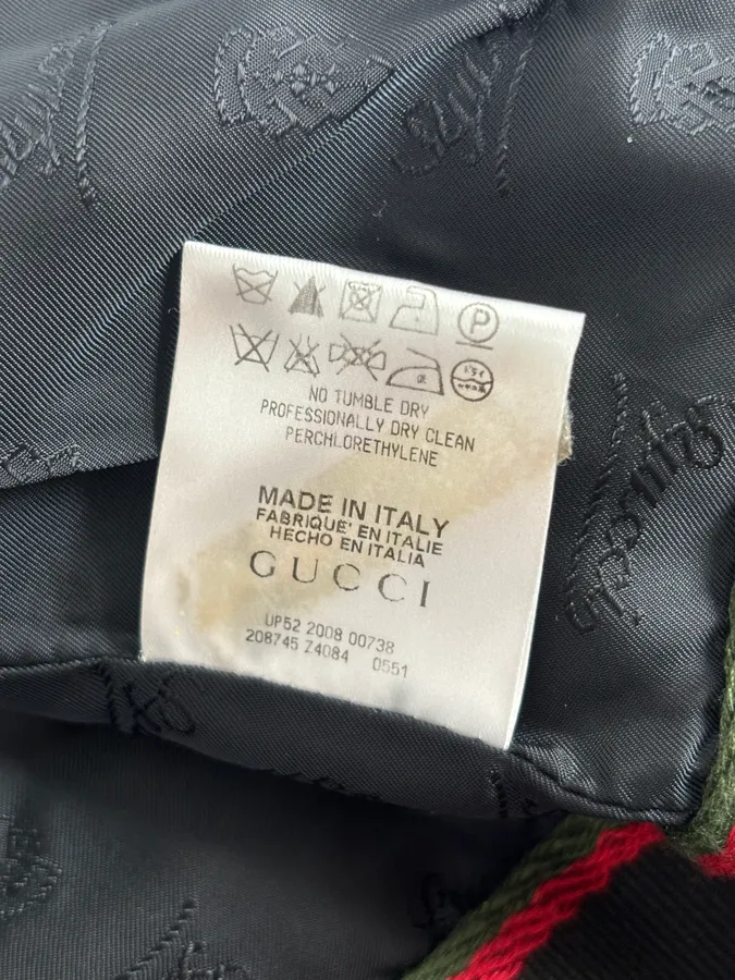 FW2008 Gucci Black Nylon Field Buttoned Officer Jacket by Frida Giannini - Image 12