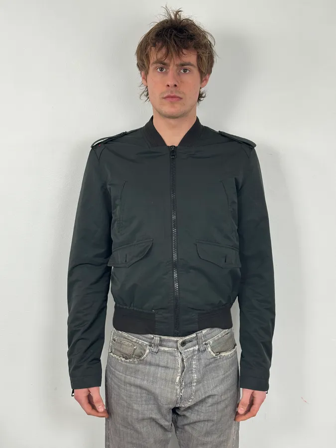 FW2008 Gucci Black Nylon Jacket - Image 2