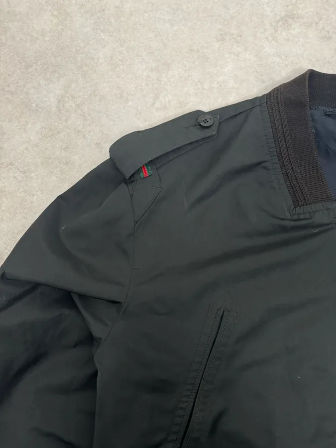 FW2008 Gucci Black Nylon Jacket - Image 4