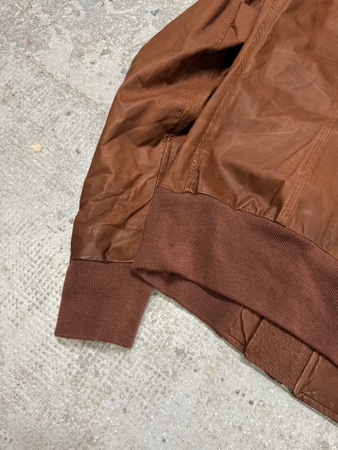 FW2008 Rick Owens Bordeaux  Asymmetrical Leather Jacket - Image 9