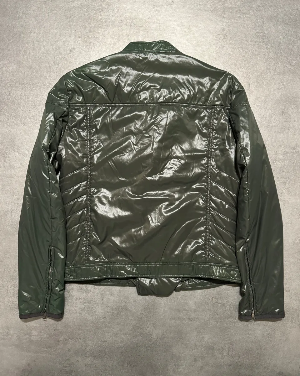 FW2009 Gucci Green Asymmetrical Avant-Garde Jacket - Image 2