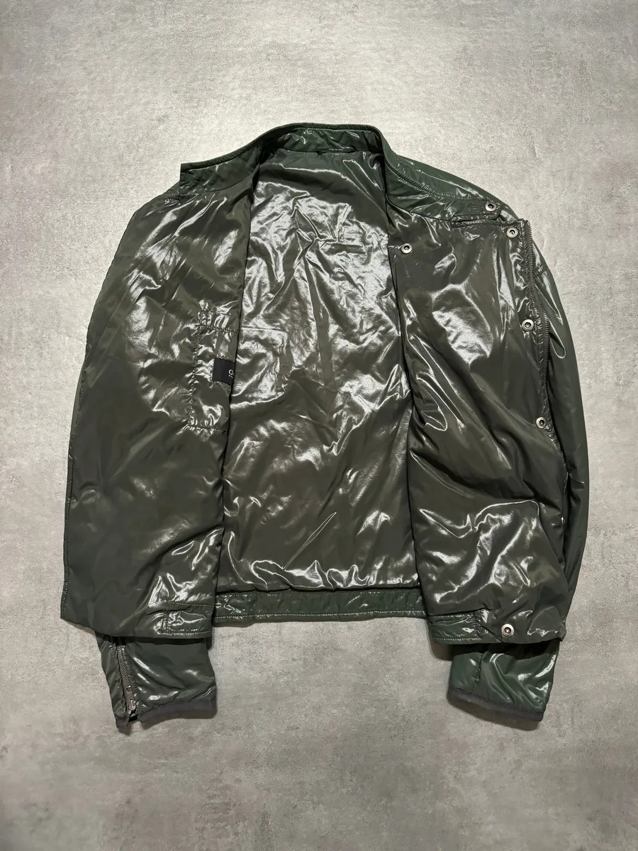 FW2009 Gucci Green Asymmetrical Avant-Garde Jacket - Image 3