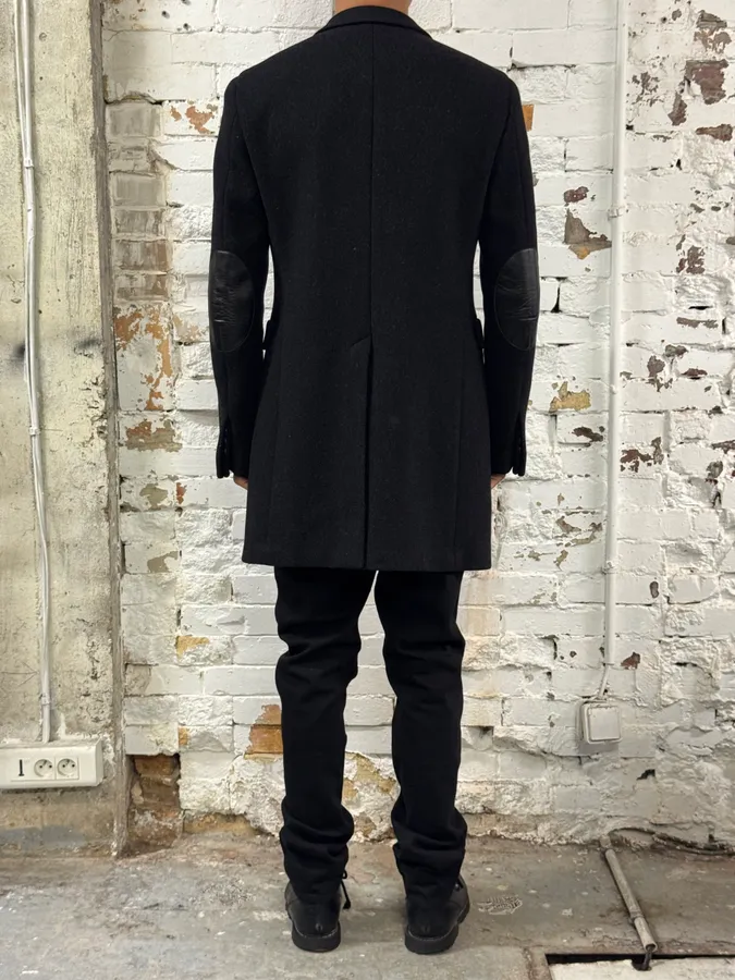 FW2009 Prada Dark Obscure Grey Wool Trench Coat - Image 3
