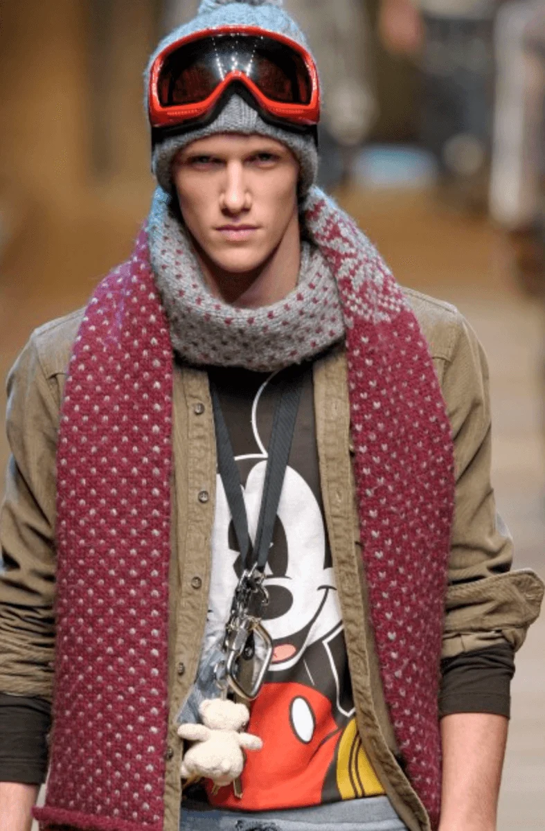 FW2010 Dolce & Gabbana Grey Mickey Mouse Graphic Longsleeve - Image 3