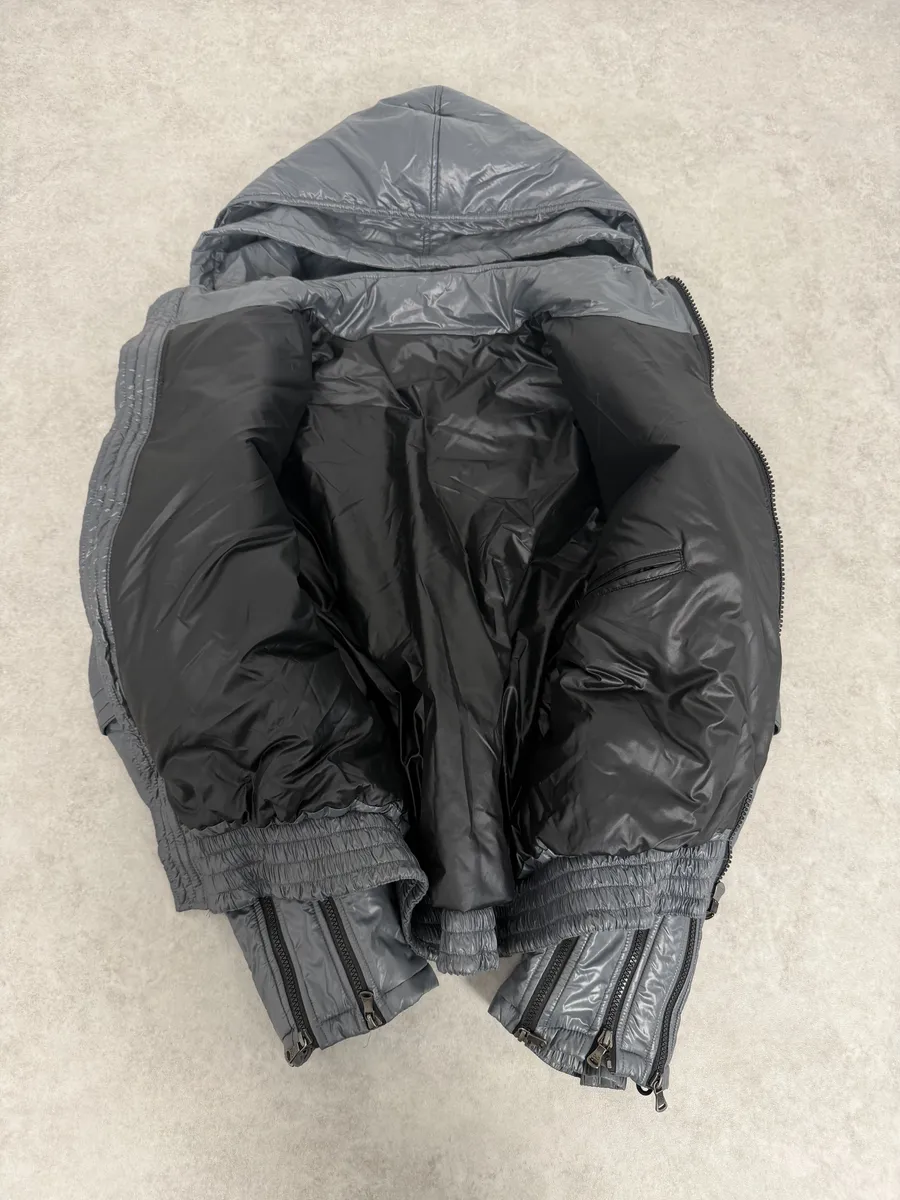 FW2010 Dolce & Gabbana Grey Multi Zips Astro Puffer Jacket - Image 10