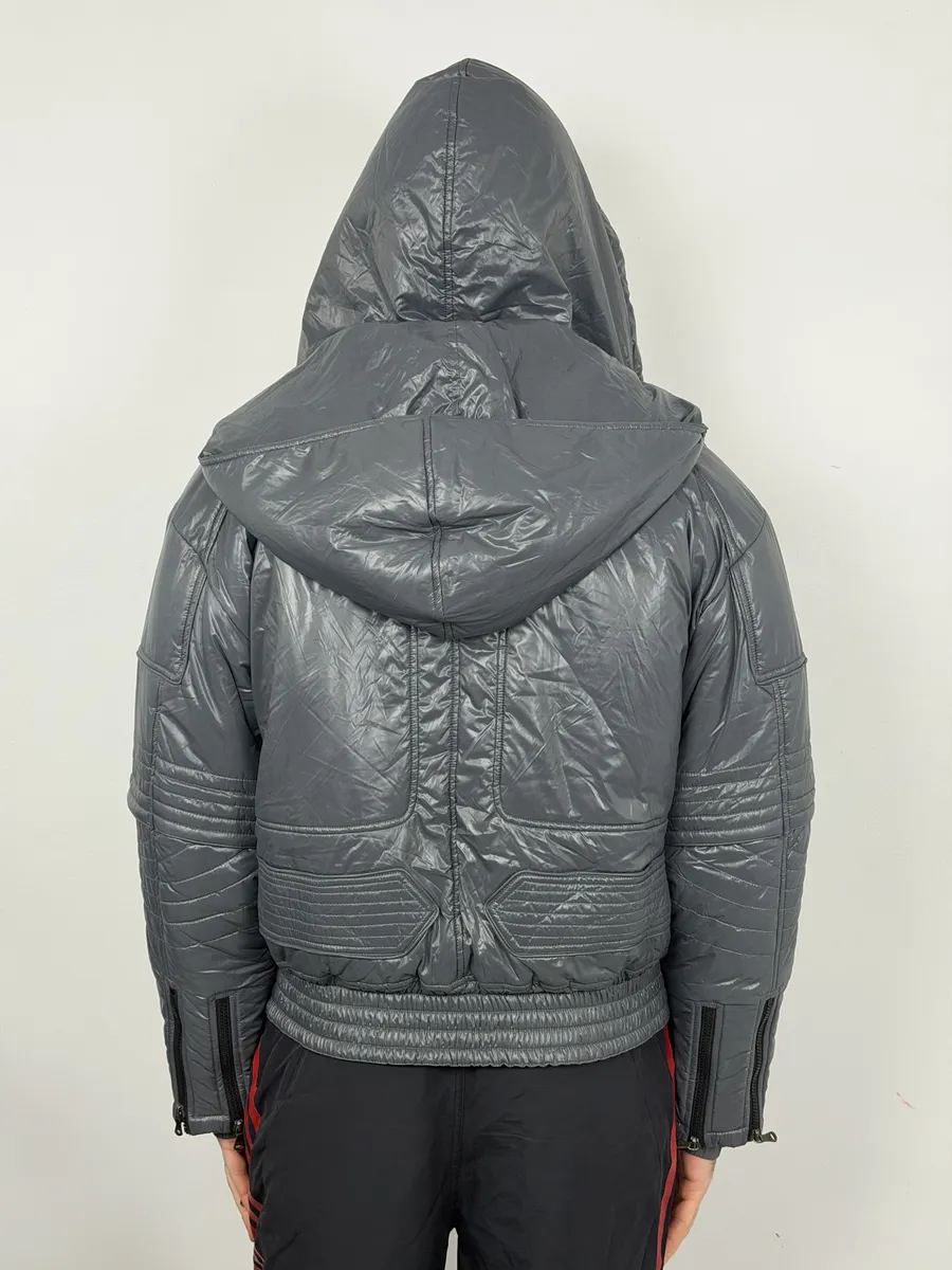 FW2010 Dolce & Gabbana Grey Multi Zips Astro Puffer Jacket - Image 5