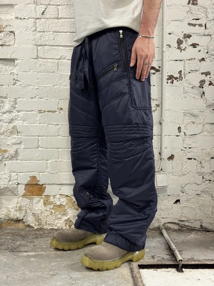 FW2010 Dolce & Gabbana Navy Ski Astro Nylon Pants