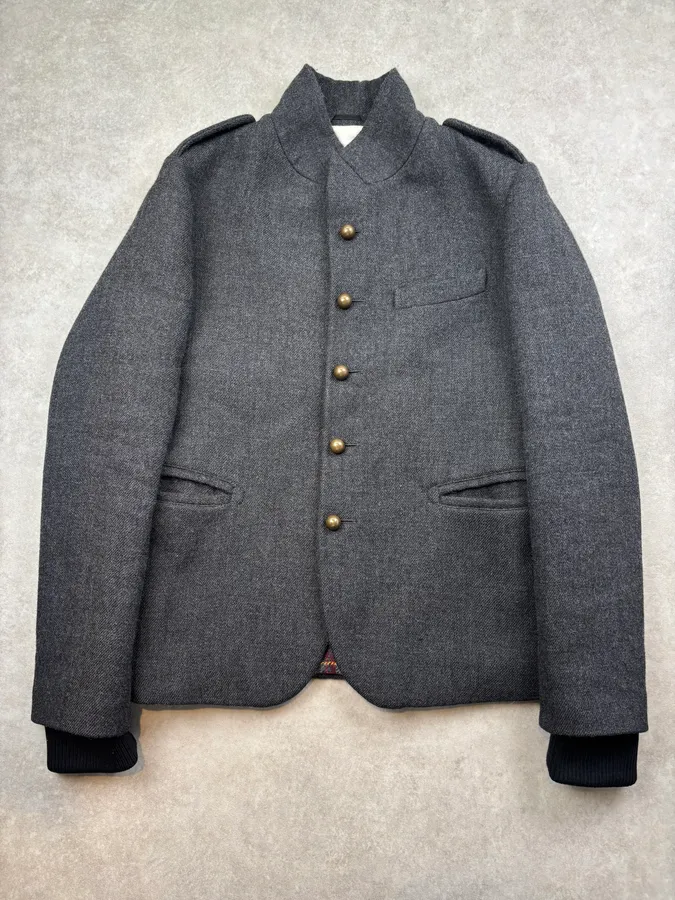 FW2010 Dsquared2 Grey Wool Military Buttoned Jacket