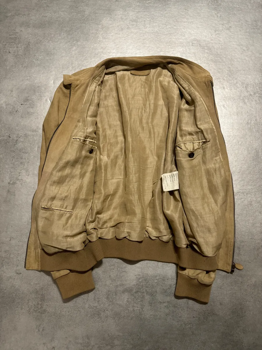 FW2010 Prada Beige Leather Soft Italian Jacket - Image 11