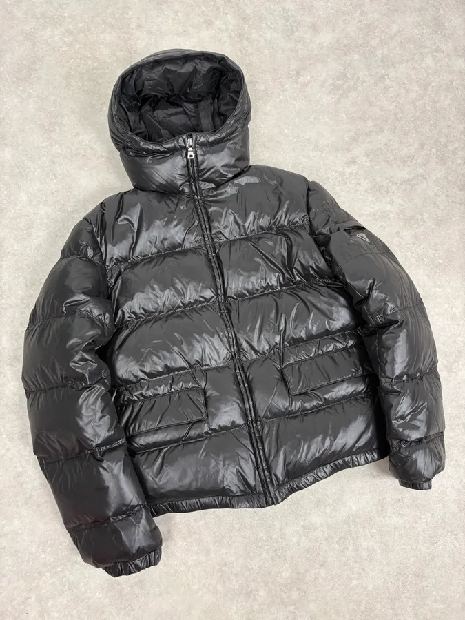 FW2010 Prada Black Nylon Quilted Puffer Jacket - Image 5
