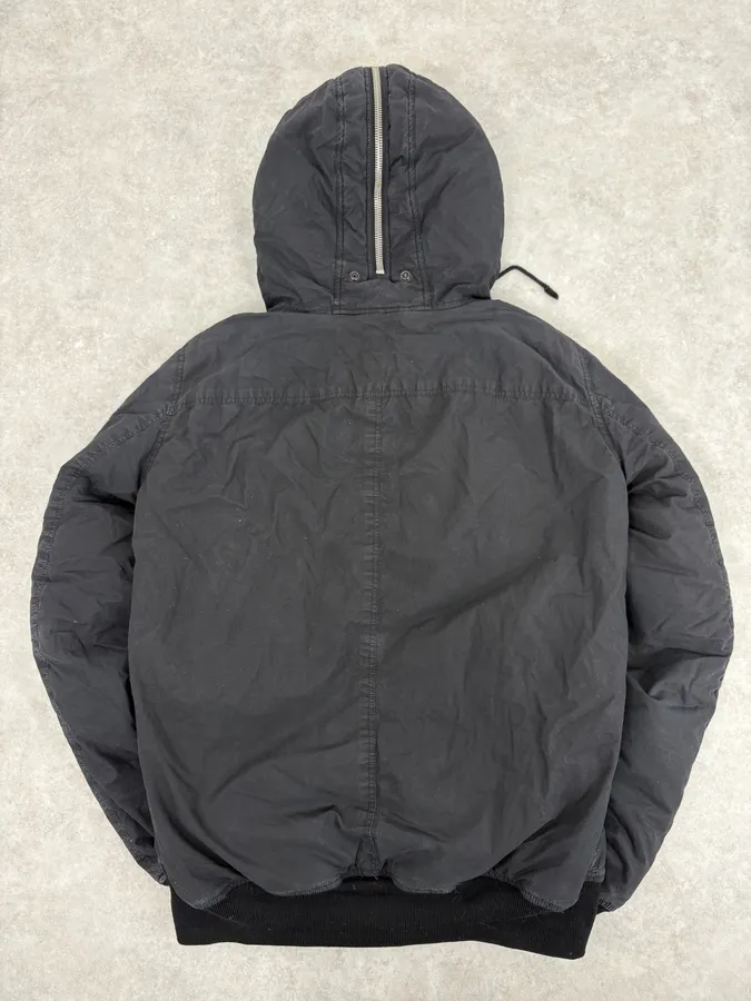 FW2010 Rick Owens Black Aviator Obscure Bomber Jacket - Image 6
