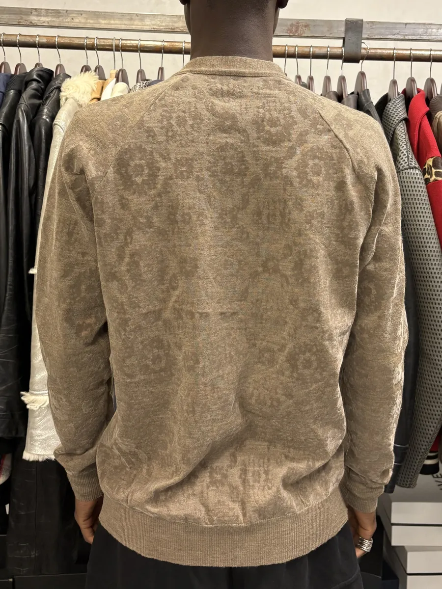 FW2010 Undercover Camel Wool Jacquard Cardigan - Image 3