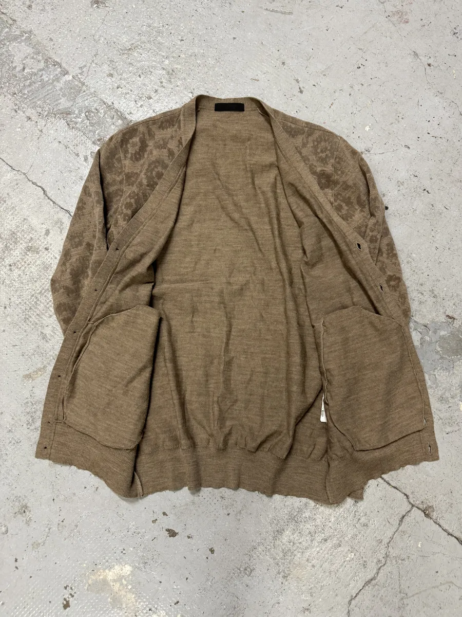FW2010 Undercover Camel Wool Jacquard Cardigan - Image 9