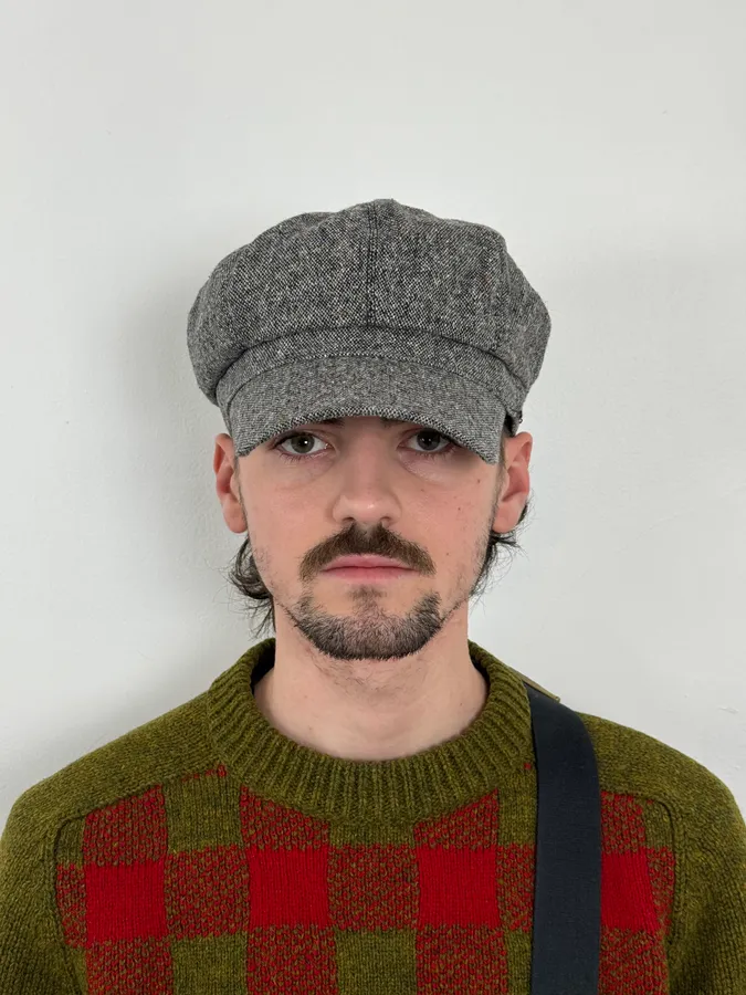 FW2010 Yves Saint Laurent Rive Gauche Grey Wool Cap - Image 2