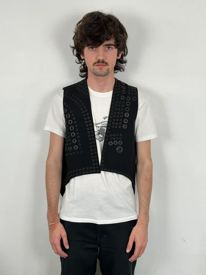 FW2011 Givenchy Black Eyeled Tailcoat Vest by Riccardo Tisci - Image 2