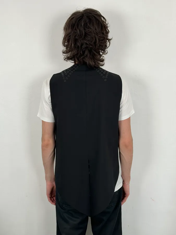 FW2011 Givenchy Black Eyeled Tailcoat Vest by Riccardo Tisci - Image 3