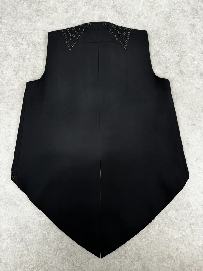 FW2011 Givenchy Black Eyeled Tailcoat Vest by Riccardo Tisci - Image 4
