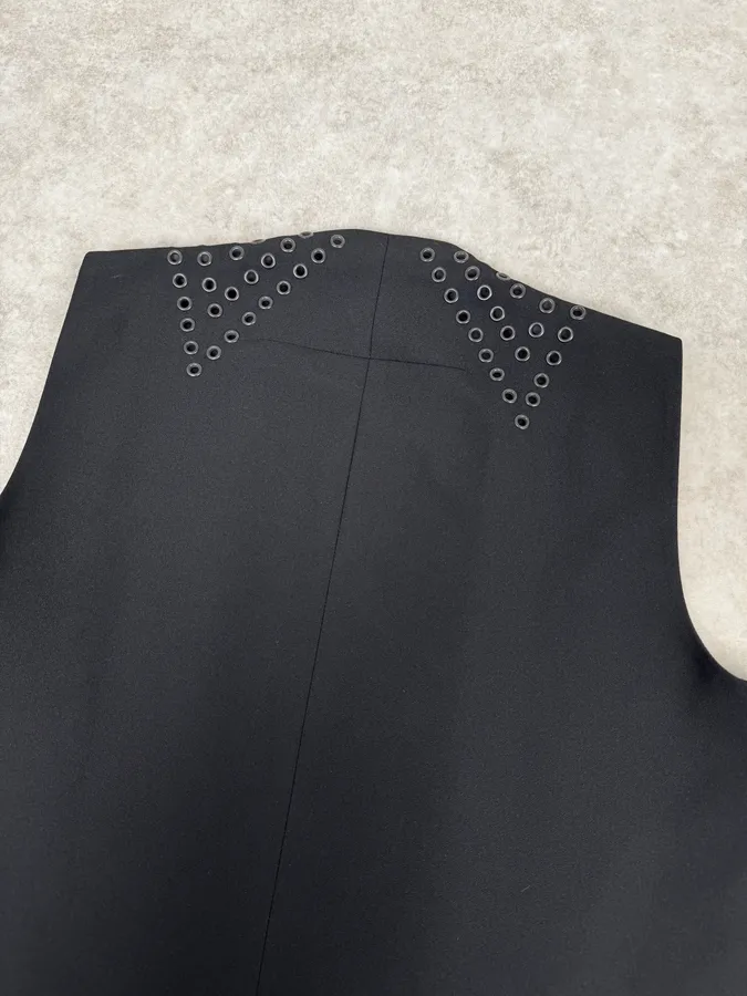 FW2011 Givenchy Black Eyeled Tailcoat Vest by Riccardo Tisci - Image 6