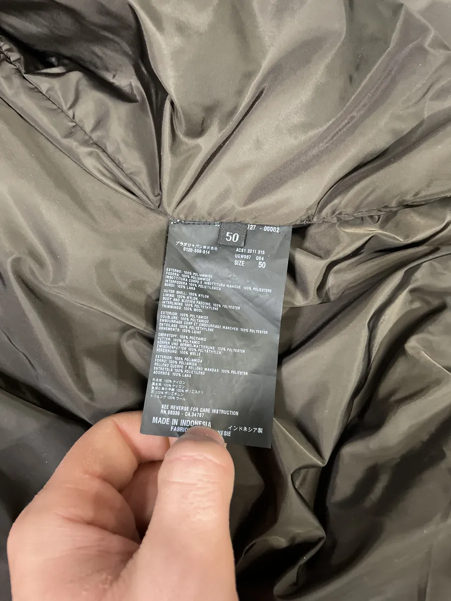 FW2011 Prada Brown Buttoned Tactical Nylon Bomber Jacket - Image 8