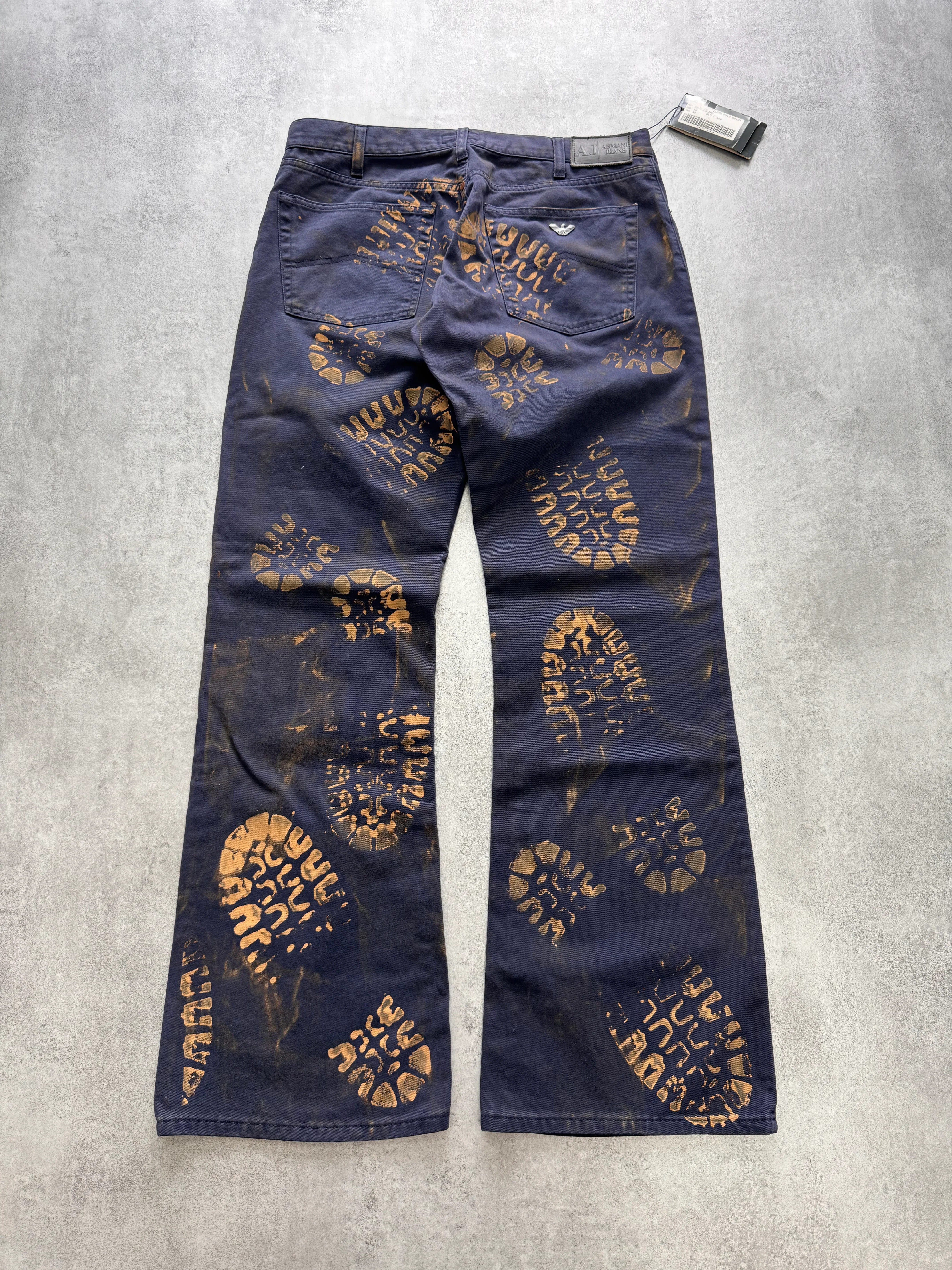 FW2012 Armani Shoe Print Pants (M) - Image 2