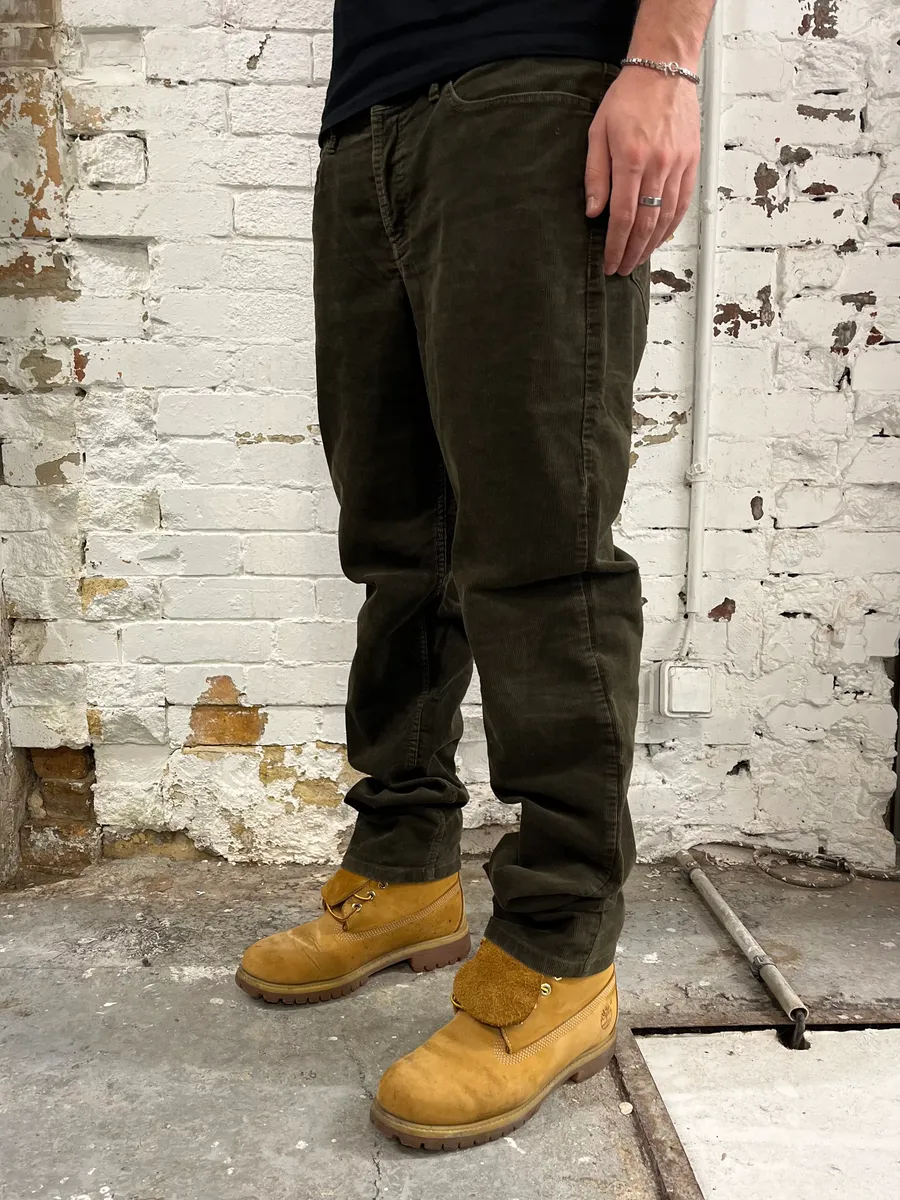 FW2012 Givenchy Khaki Green Velvet Pants by Riccardo Tisci - Image 3