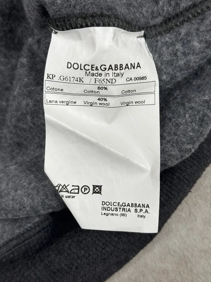 FW2013 Dolce & Gabbana Grey Hooded Sweater - Image 11