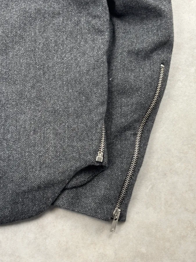 FW2013 Givenchy Grey Wool Multi Zip Jacket by Riccardo Tisci - Image 10