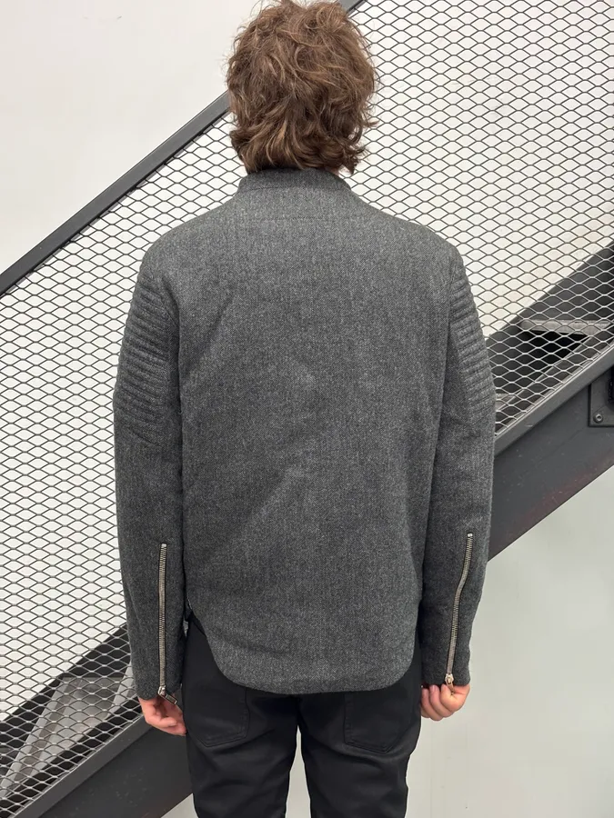 FW2013 Givenchy Grey Wool Multi Zip Jacket by Riccardo Tisci - Image 3