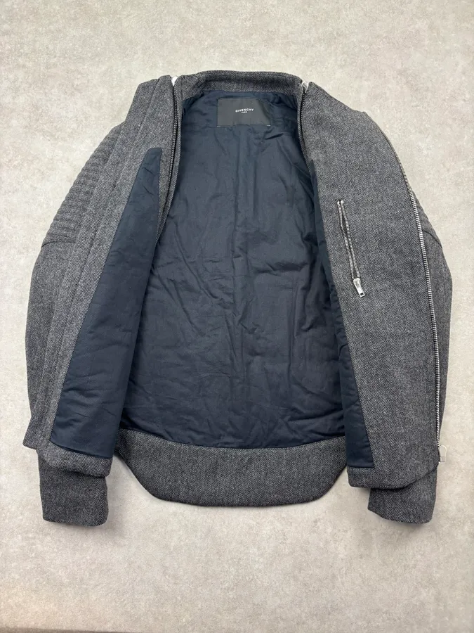 FW2013 Givenchy Grey Wool Multi Zip Jacket by Riccardo Tisci - Image 9