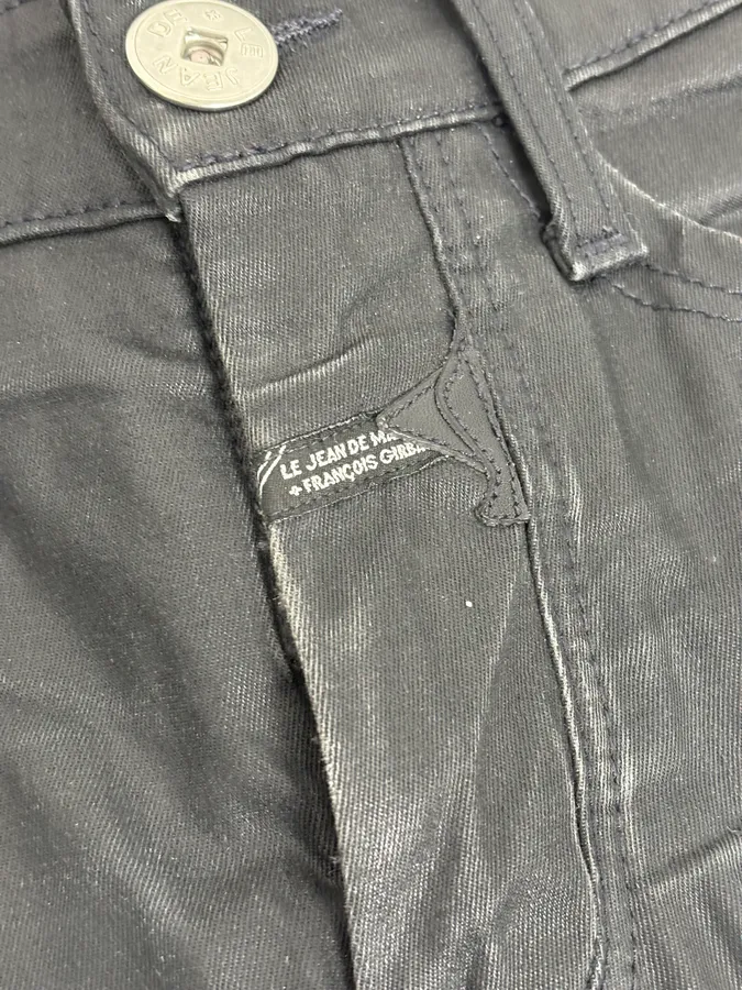 FW2013 Marithé + François Girbaud Black Waxed Denim Jeans - Image 11
