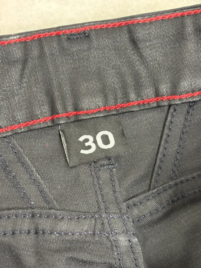 FW2013 Marithé + François Girbaud Black Waxed Denim Jeans - Image 14
