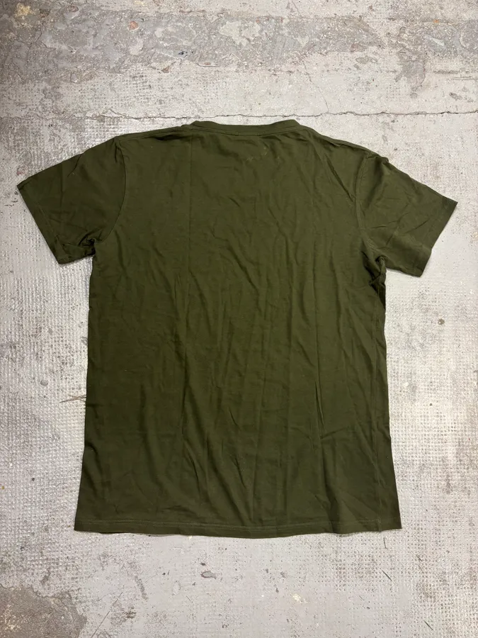 FW2014 Balmain Olive Winged Eagle T-Shirt - Image 6