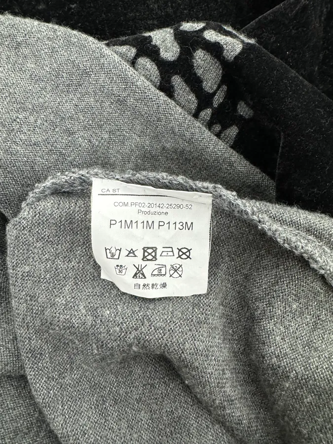 FW2014 Emporio Armani Abstract Skyscrapers Grey Sweater - Image 10