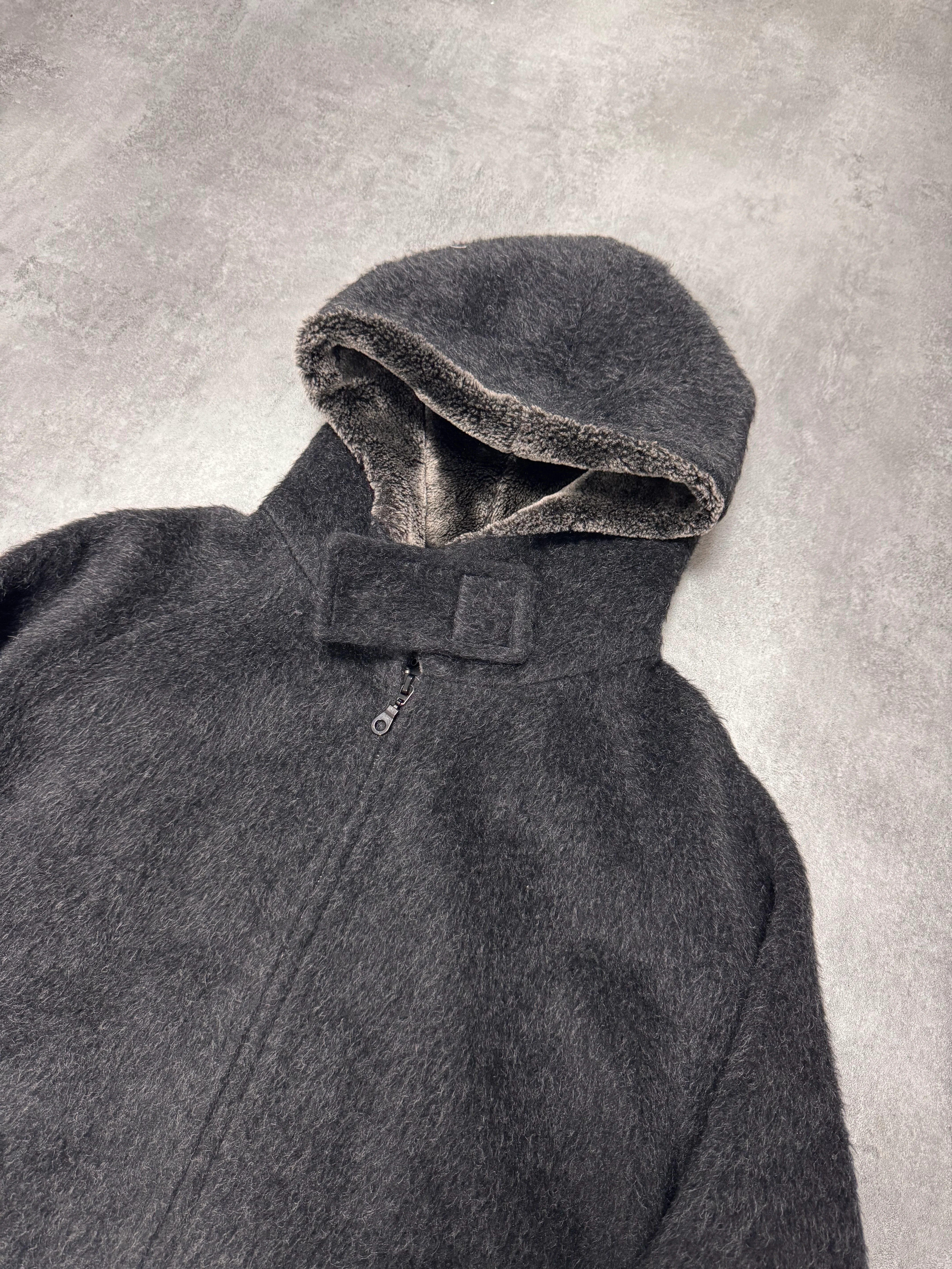 FW2014 Emporio Armani Wool Mohair Grey Jacket - Image 4