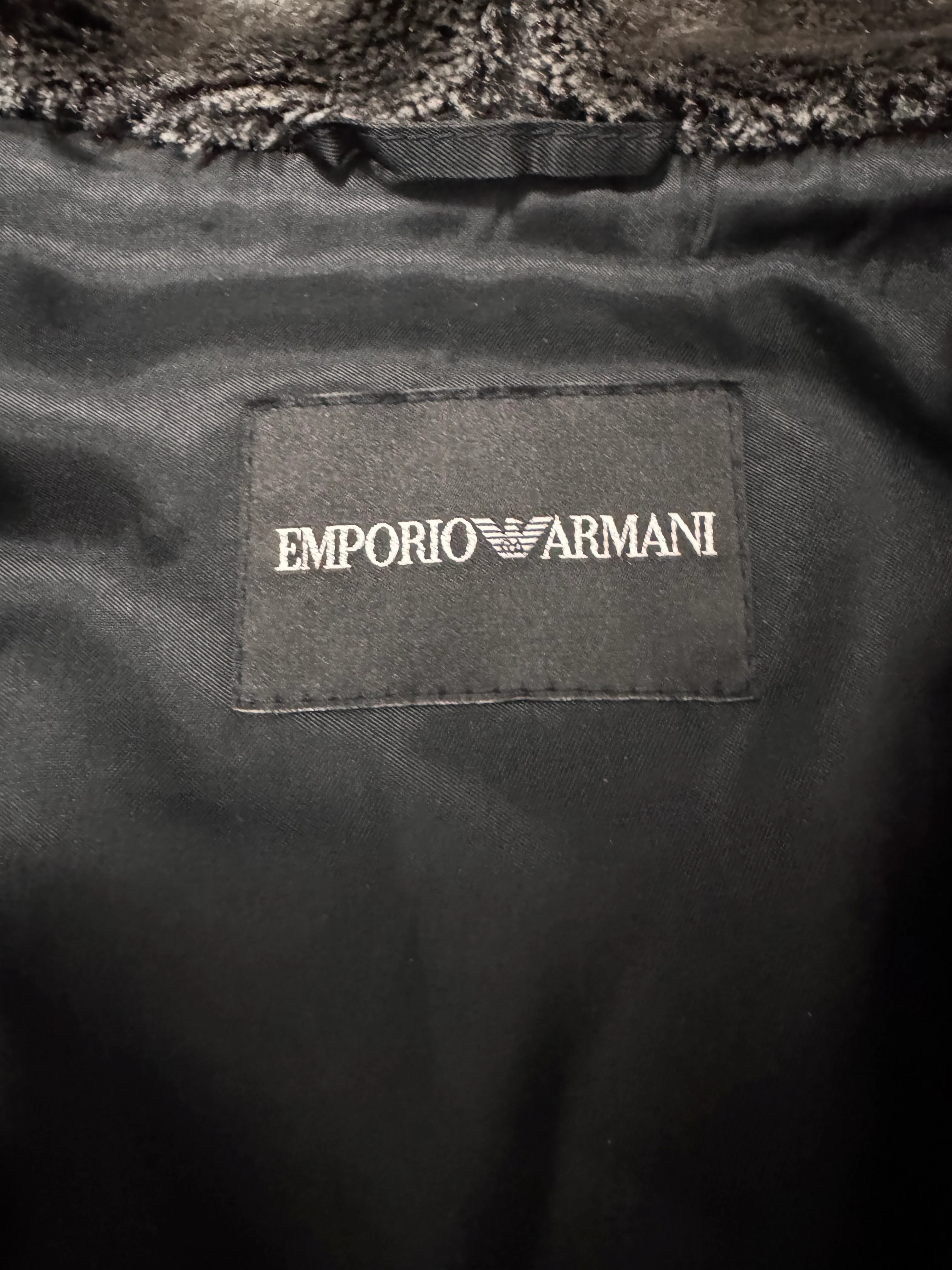 FW2014 Emporio Armani Wool Mohair Grey Jacket - Image 7