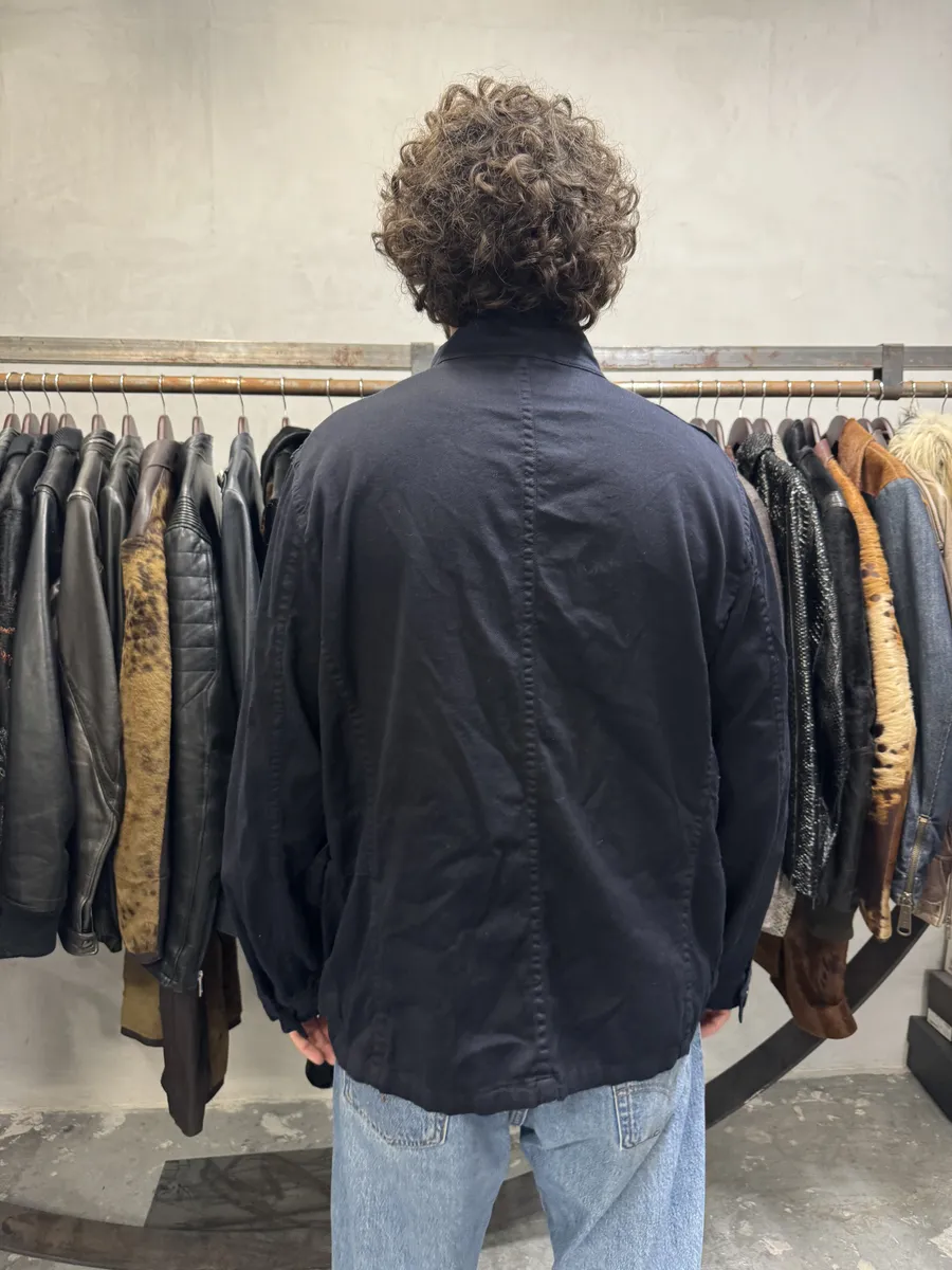 FW2015 Dries Van Noten Navy Multi Pockets Cargo Jacket - Image 4