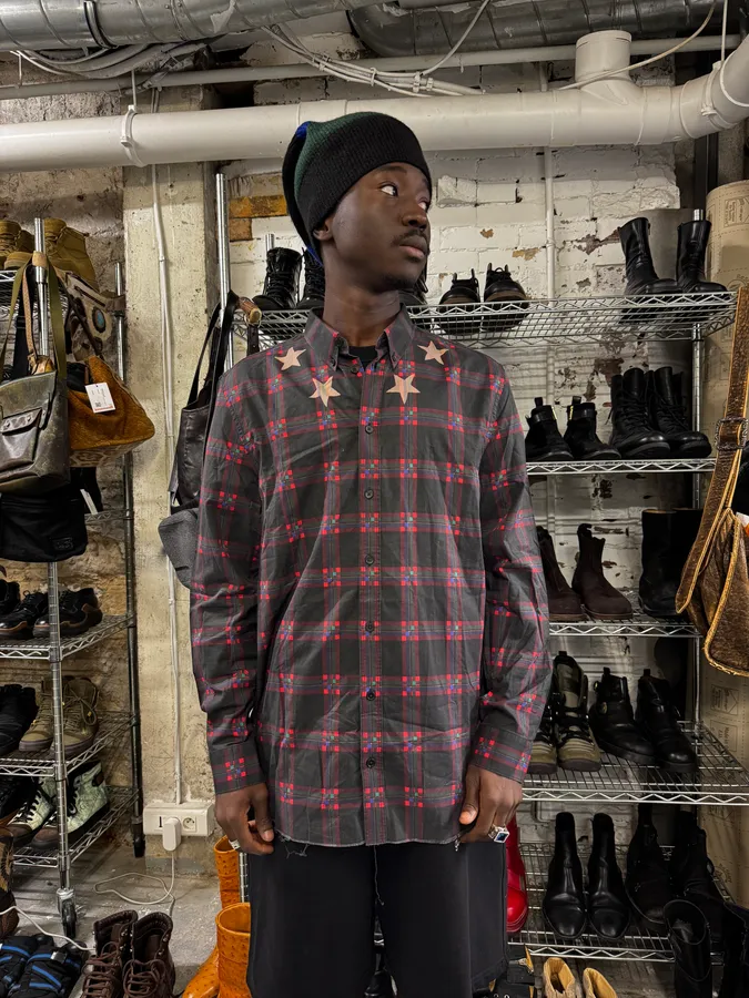 FW2015 Givenchy Tartan Stars Shirt by Riccardo Tisci - Image 2