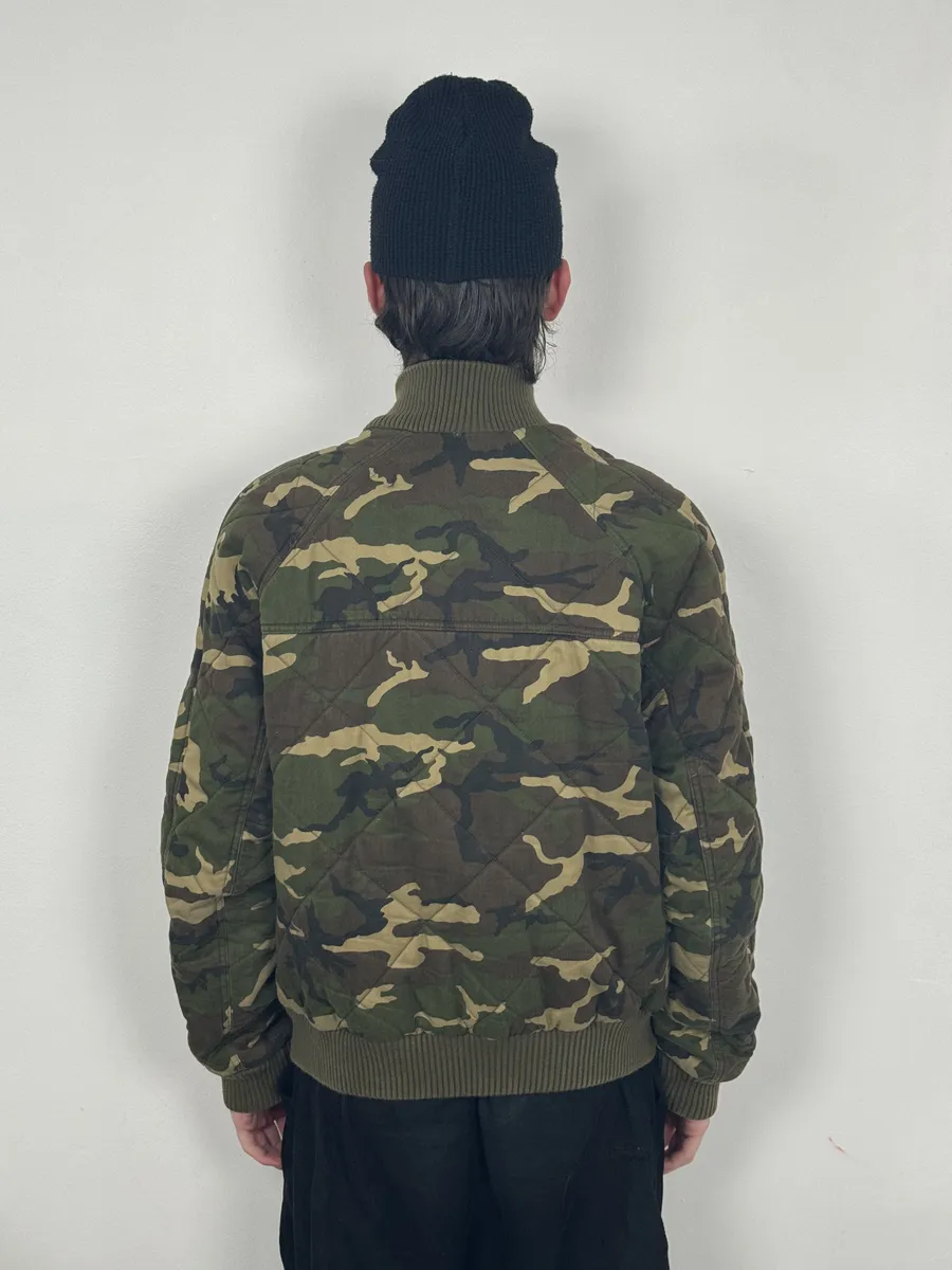 FW2017 Balmain Camo Military Green Bomber Jacket - Image 6