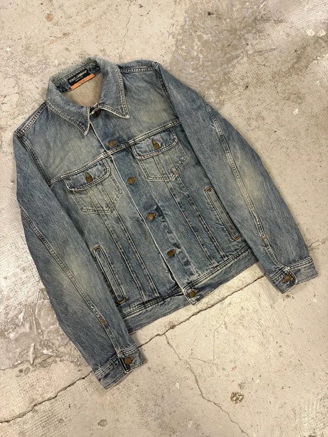 FW2017 Dolce & Gabbana Blue Denim Jacket - Image 4