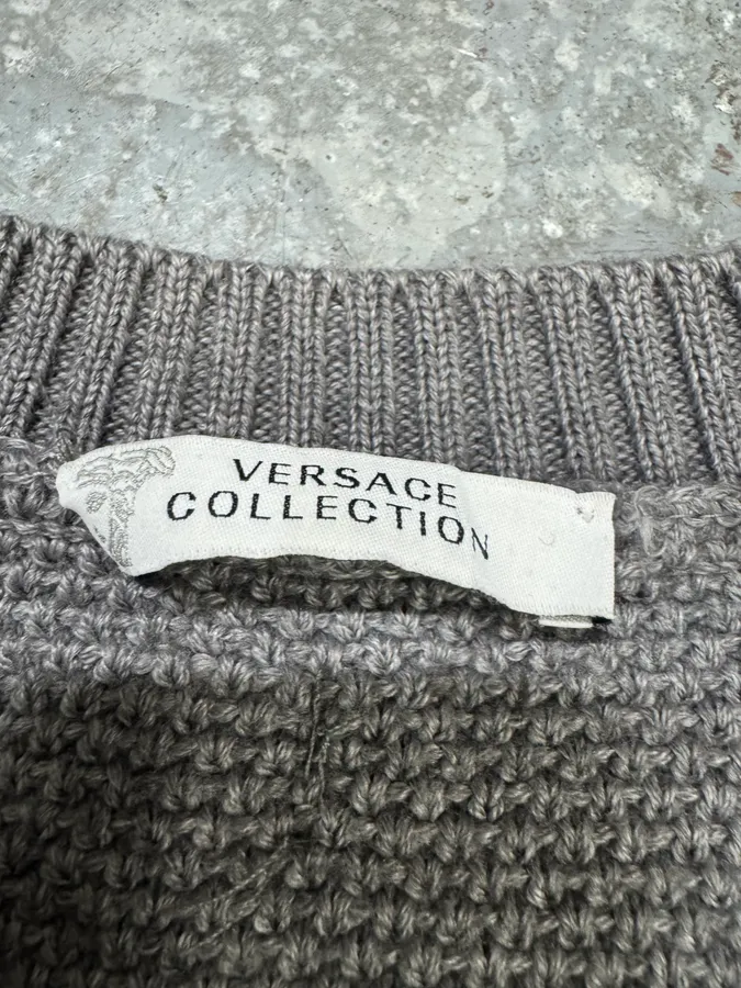 FW2017 Versace Grey Wool Premium Sweater - Image 6