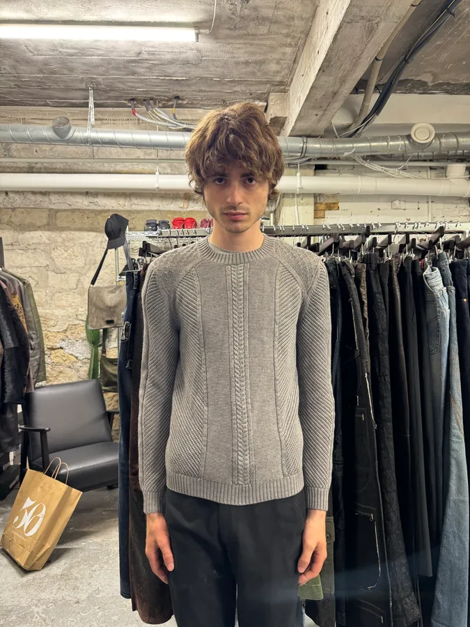 FW2017 Versace Grey Wool Premium Sweater - Image 9