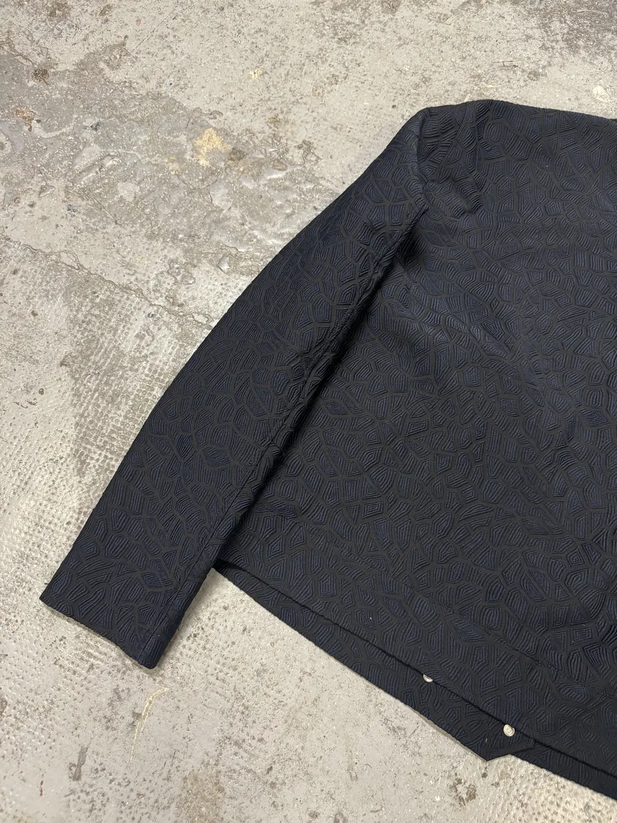 FW2018 Emporio Armani Asymmetrical Navy Light Shadow Jacket - Image 7