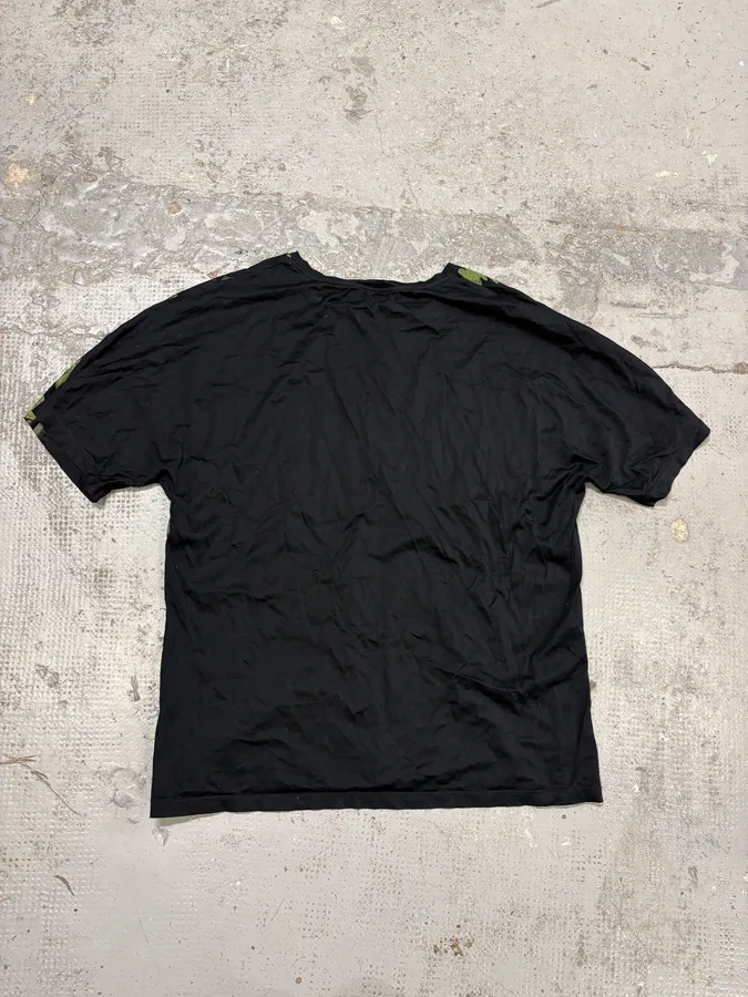 FW2018 Emporio Armani Green Lands Cloudy Black T-Shirt - Image 6