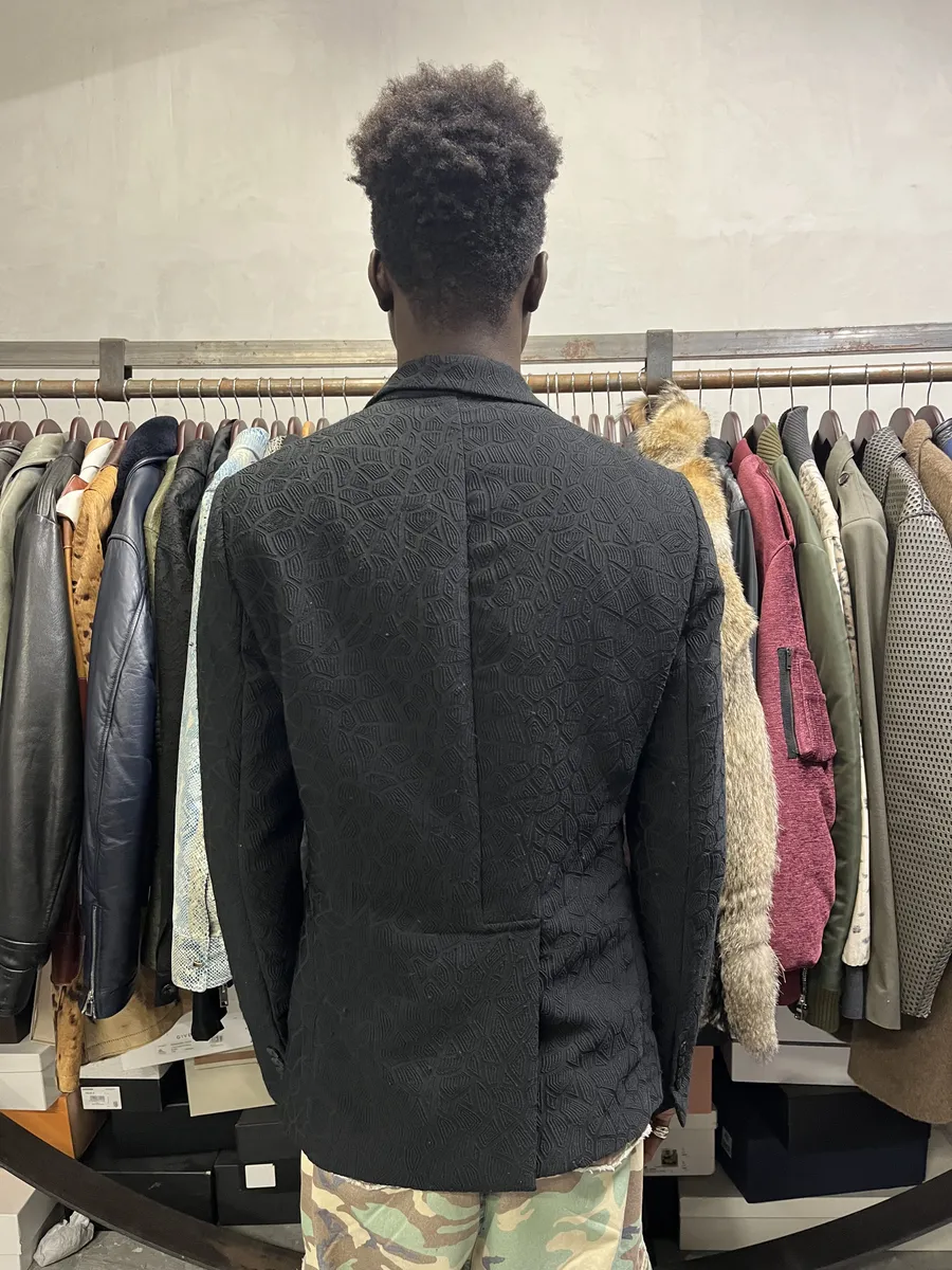 FW2018 Emporio Armani Navy Light Shadow Suit Jacket - Image 3
