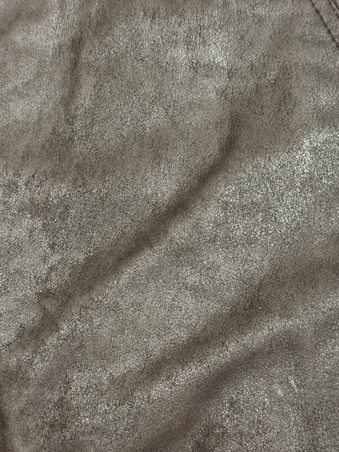FW2018 Rick Owens Sisyphus Brown Lamb Leather Raisin Bomber Jacket - Image 10