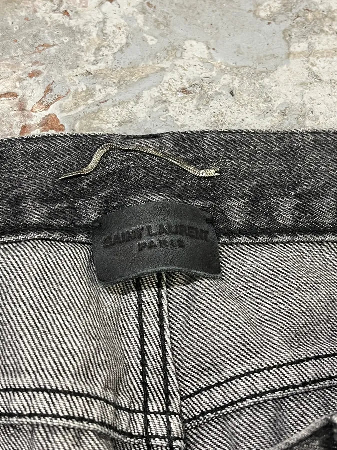 FW2018 Saint Laurent Japanese Denim Raw Jeans - Image 7