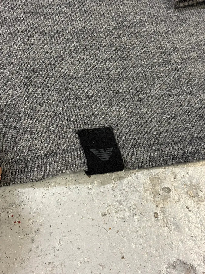 FW2014 Emporio Armani Abstract Skyscrapers Grey Sweater - Image 8